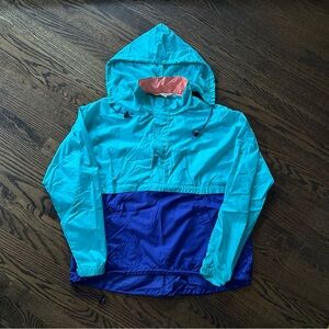 Vintage LL Bean Jacket Womens Large  Anorak Windbreaker Outdoor Colorblock Zip